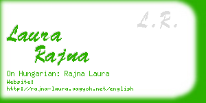 laura rajna business card